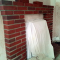 fireplace after side view